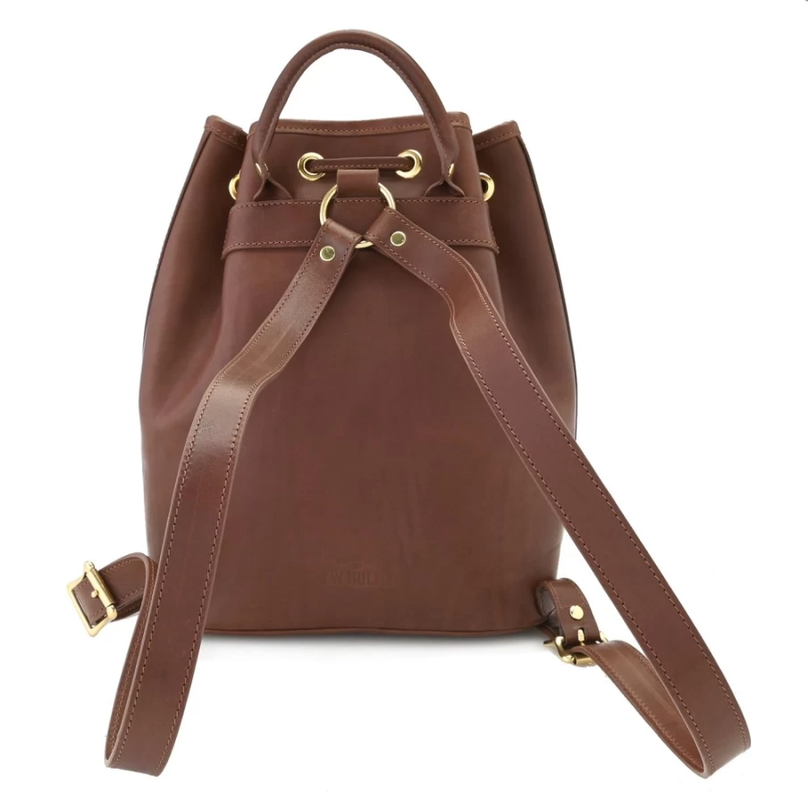 J.W. Hulme Co. Lyndale Avenue Natural Heritage Leather Bucket Backpack for Men & Women